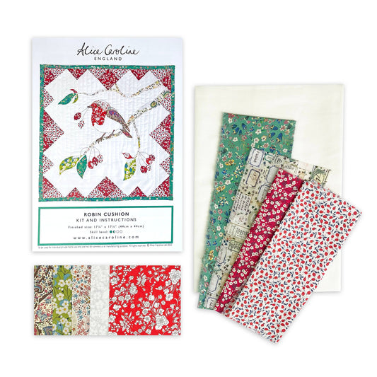 Liberty Tana Lawn® Fabric Robin Cushion Kit | Christmas