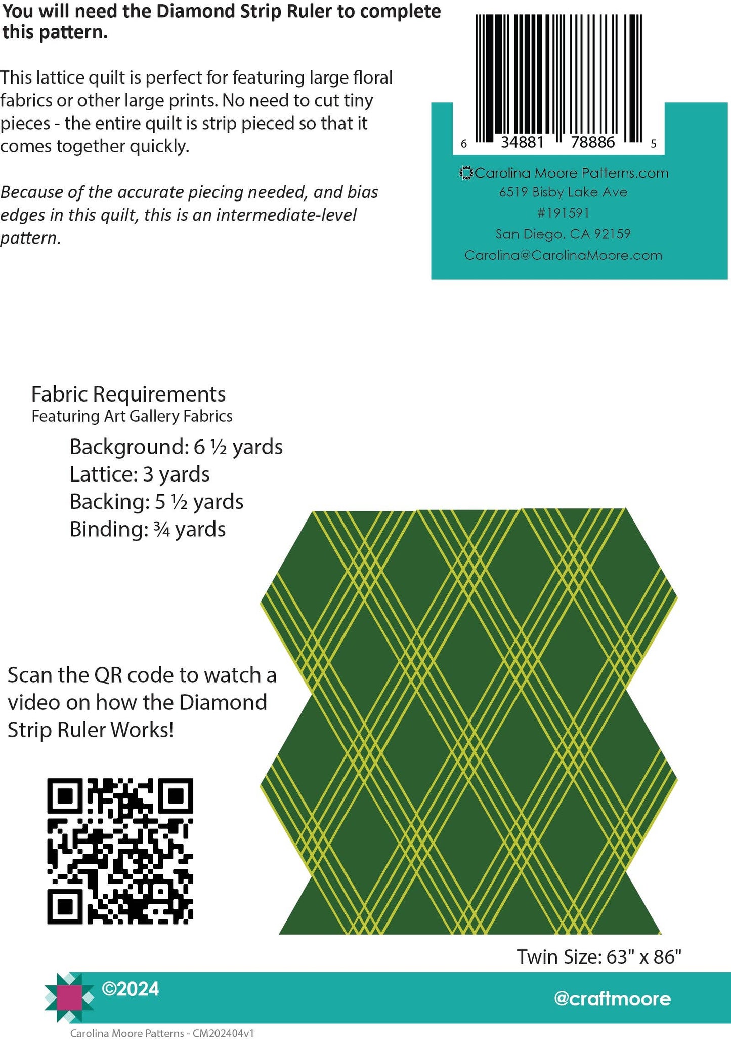 Diamond Lattice - Printed Copy