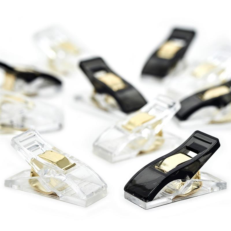 Hemline Gold Fabric Quilt Clips 30 pcs