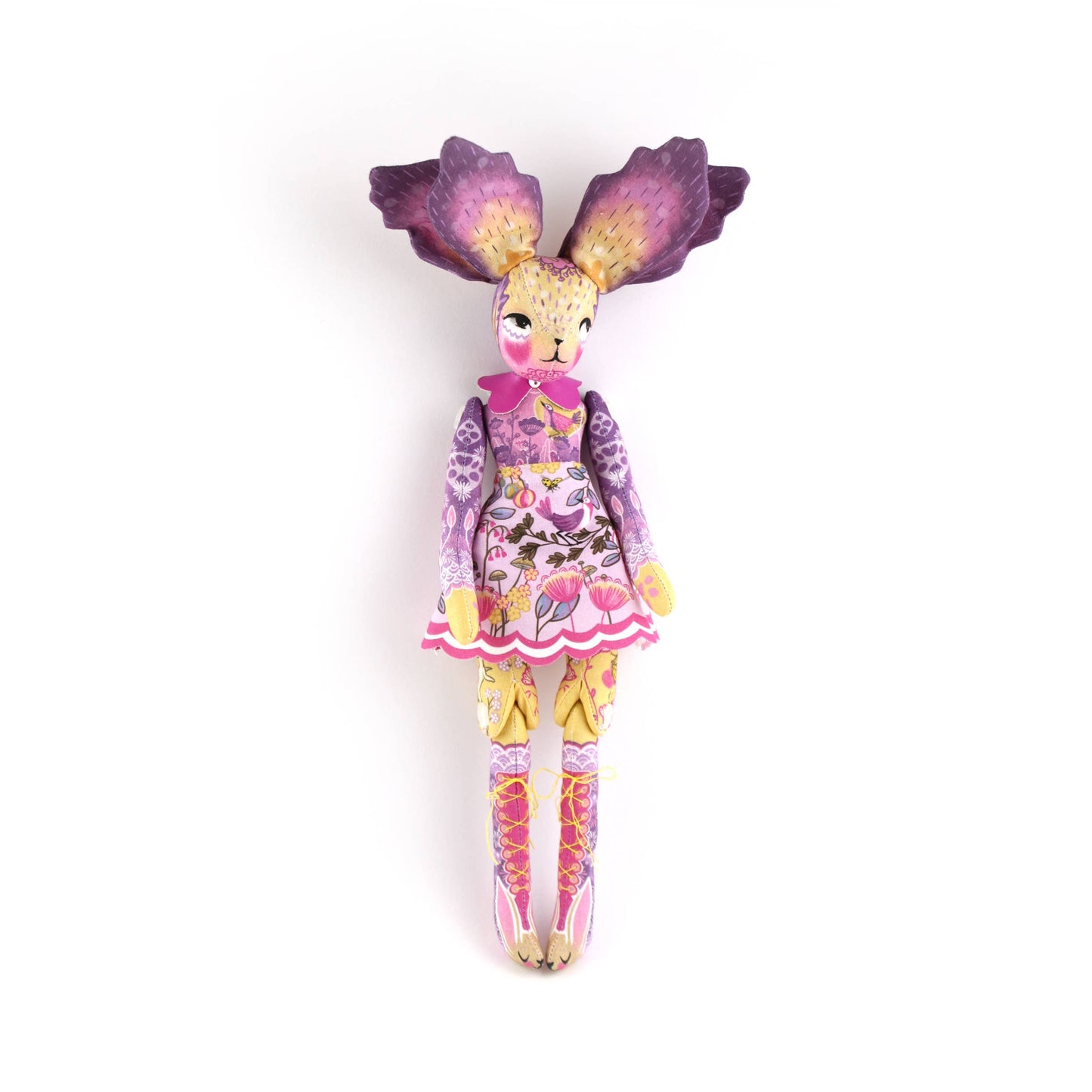 DIY Dolly Kit - Iris Flower Bunny + 12 page Handmade Book