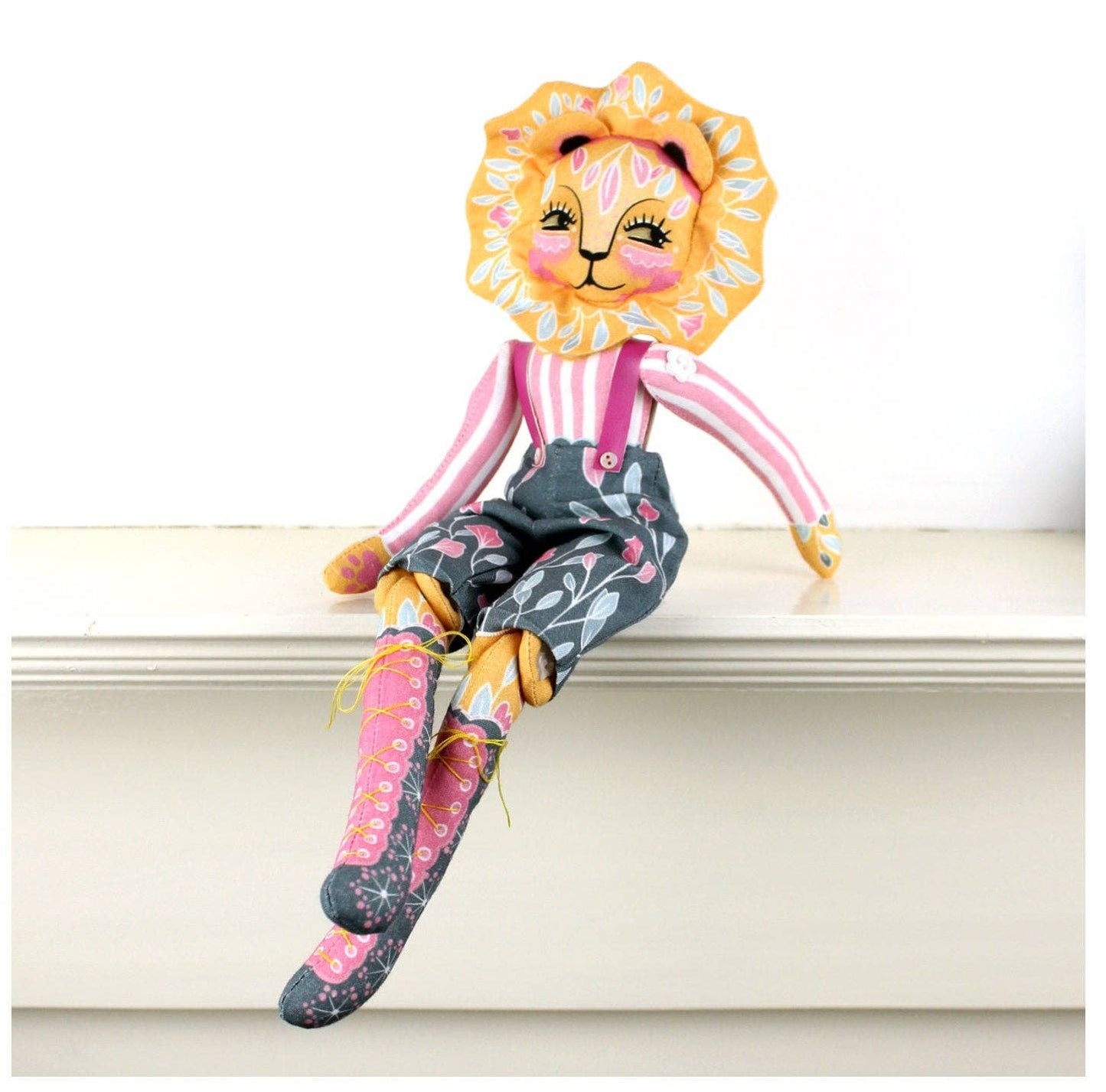 DIY Kit - Auroara the Circus Lion Doll by Miss Ella