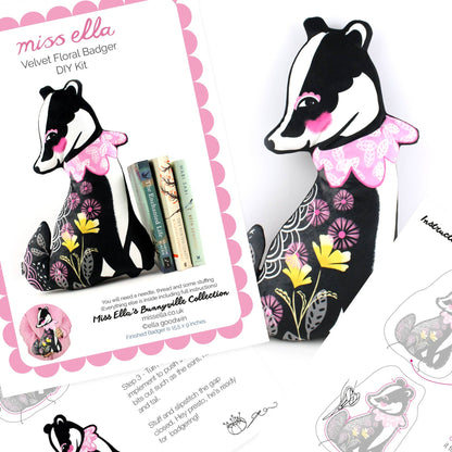 Floral Badger DIY KIT