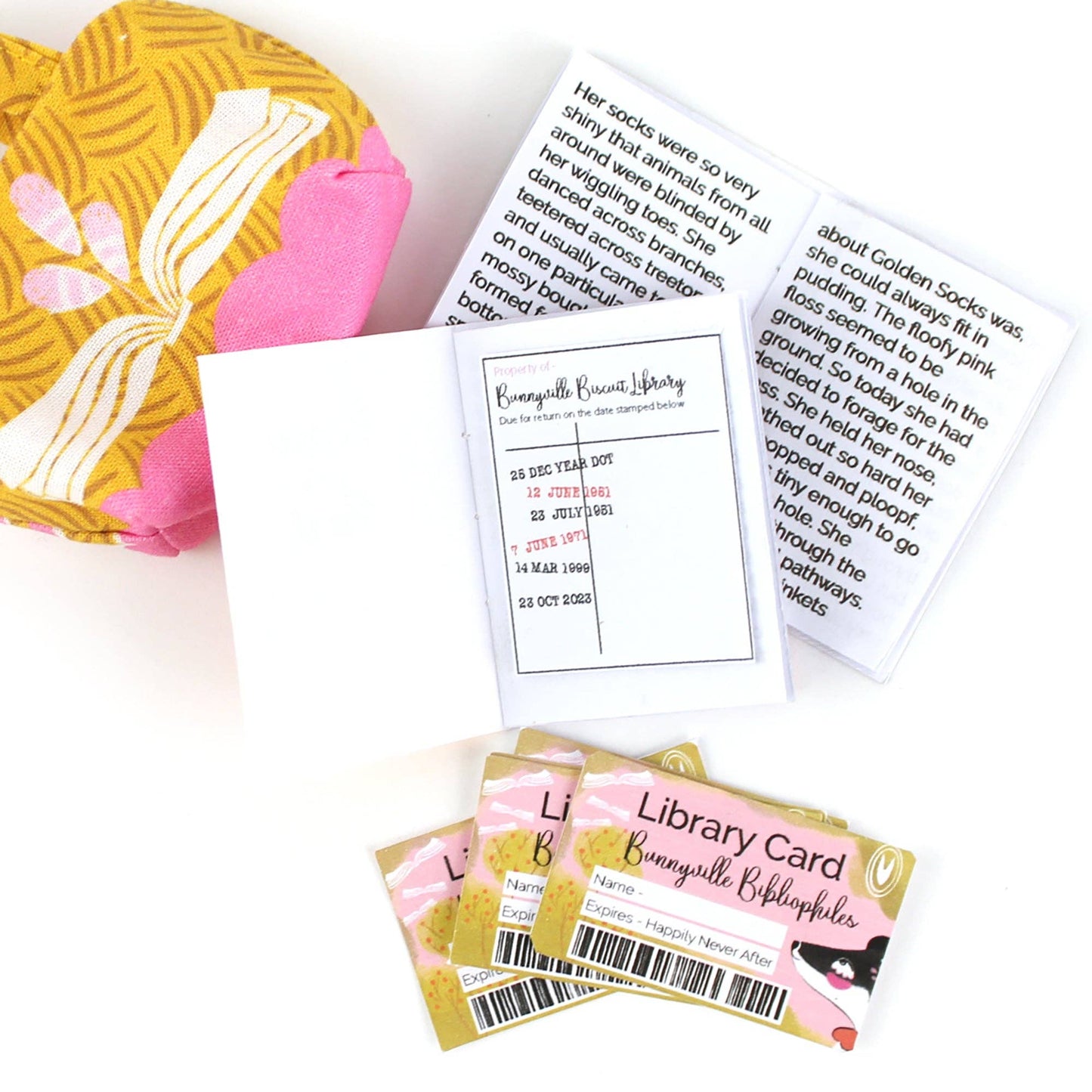 DIY Kit - Bibli the Badger Librarian and the singing Stoat by Miss Ella