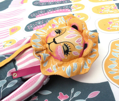 DIY Kit - Auroara the Circus Lion Doll by Miss Ella
