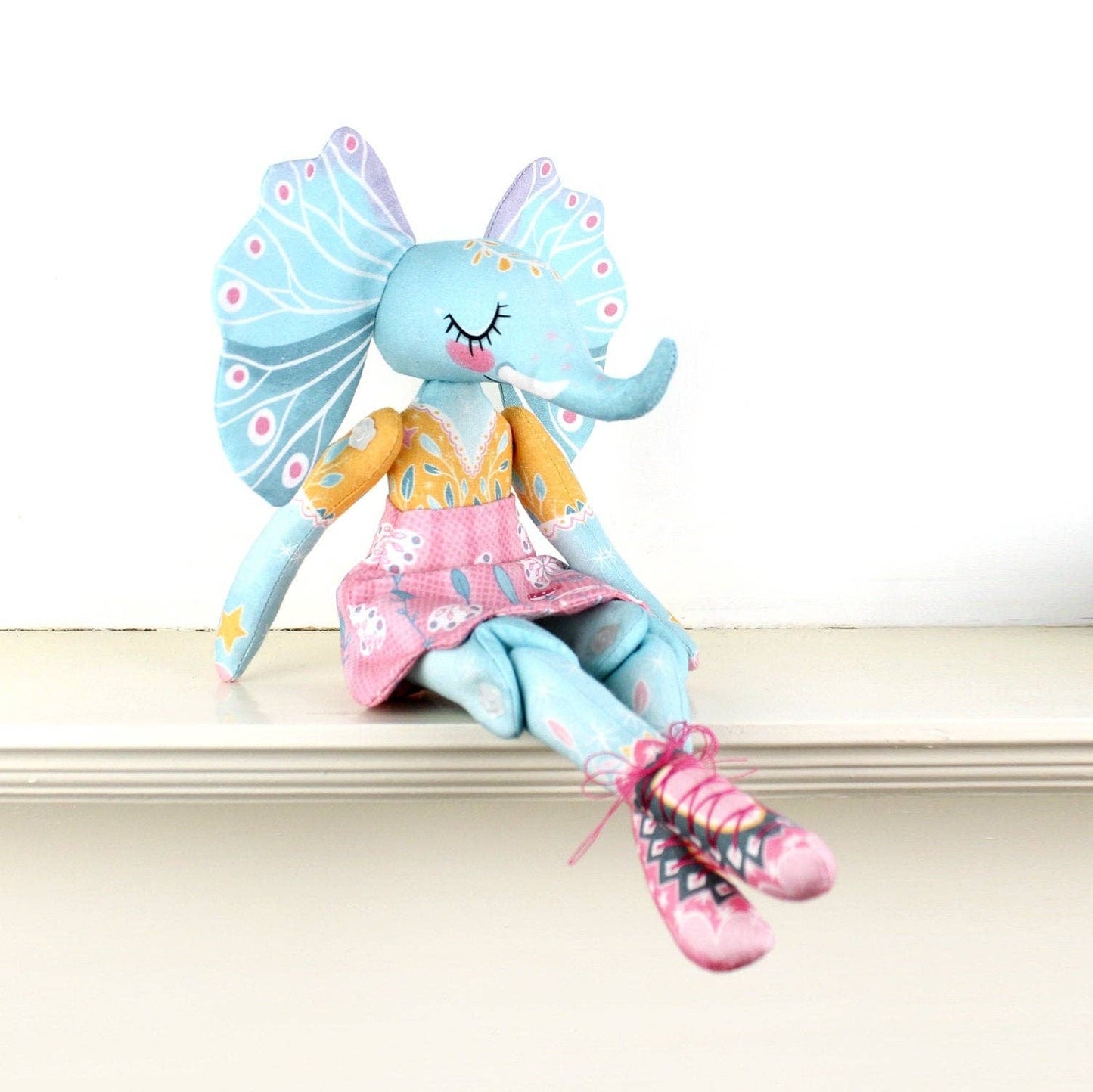 DIY Kit - Esme the Elephant Doll by Miss Ella