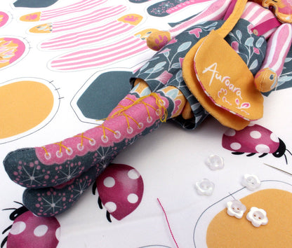 DIY Kit - Auroara the Circus Lion Doll by Miss Ella