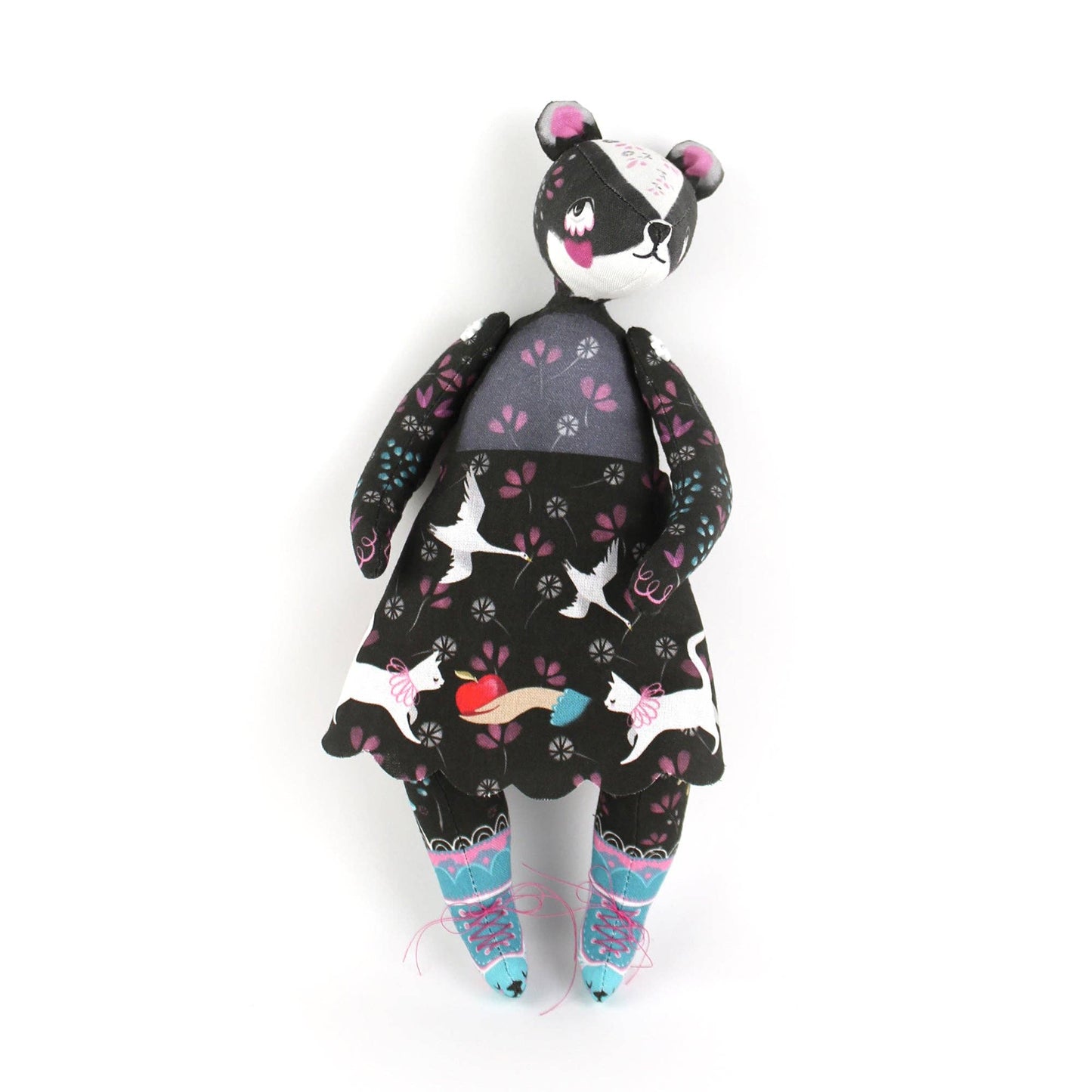 DIY Kit - Bibli the Badger Librarian and the singing Stoat by Miss Ella