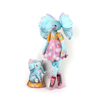 DIY Kit - Esme the Elephant Doll by Miss Ella