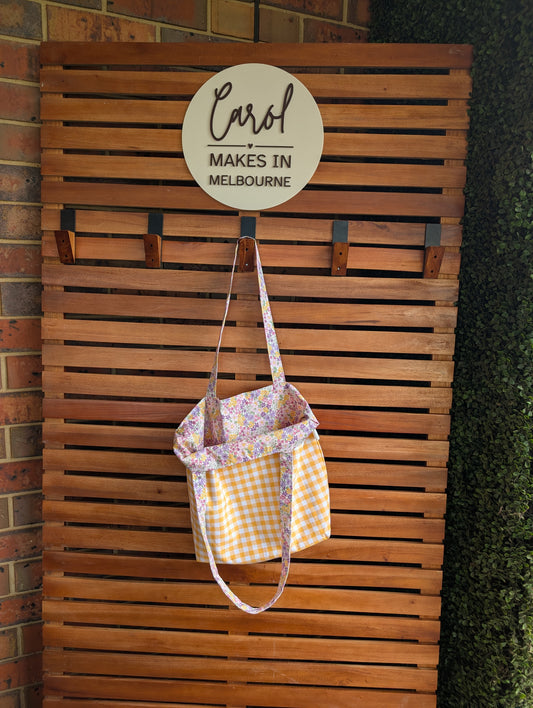 Sunset Stroll Reversible Tote Bag