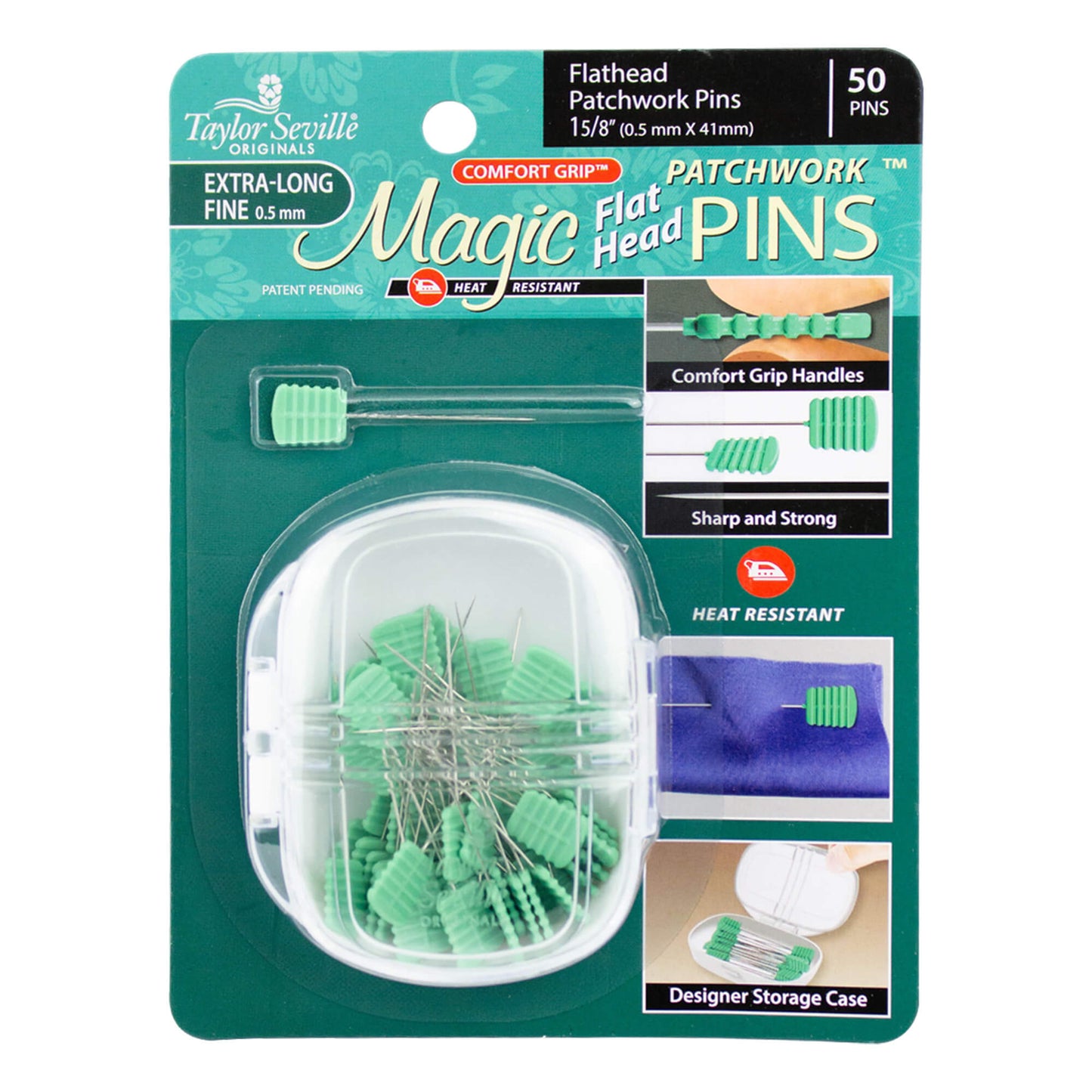 TAYLOR SEVILLE MAGIC FLAT HEAD PINS EXTRA LONG