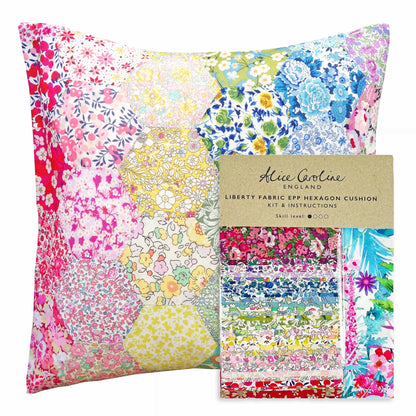 Liberty Tana Lawn® Fabric Rainbow EPP Hexagon Cushion Kit